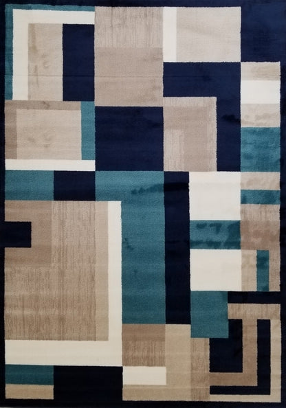 Jersey Area Rugs, Carpets For Livingroom, 5x7 Area Rugs ,3007 Blue