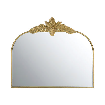 39.5" x 35" Gold Arched Mirror with Metal Frame, Wall- Mounted Mirror for Living Room Bedrrom