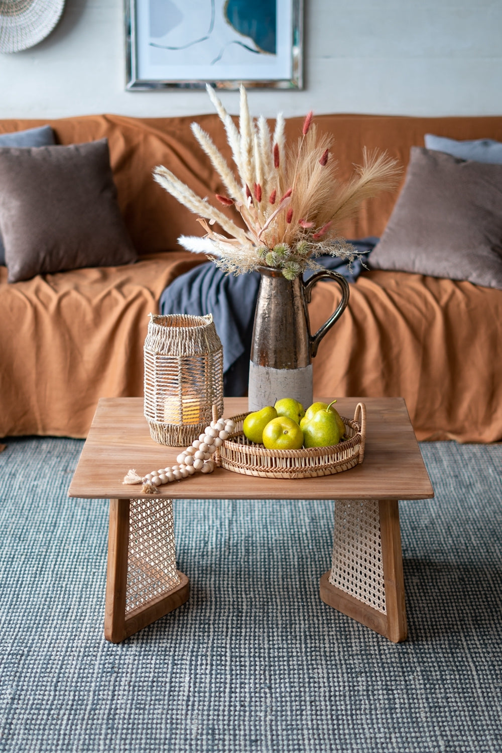 27.6x27.6x13.8" Teak Coffee Table