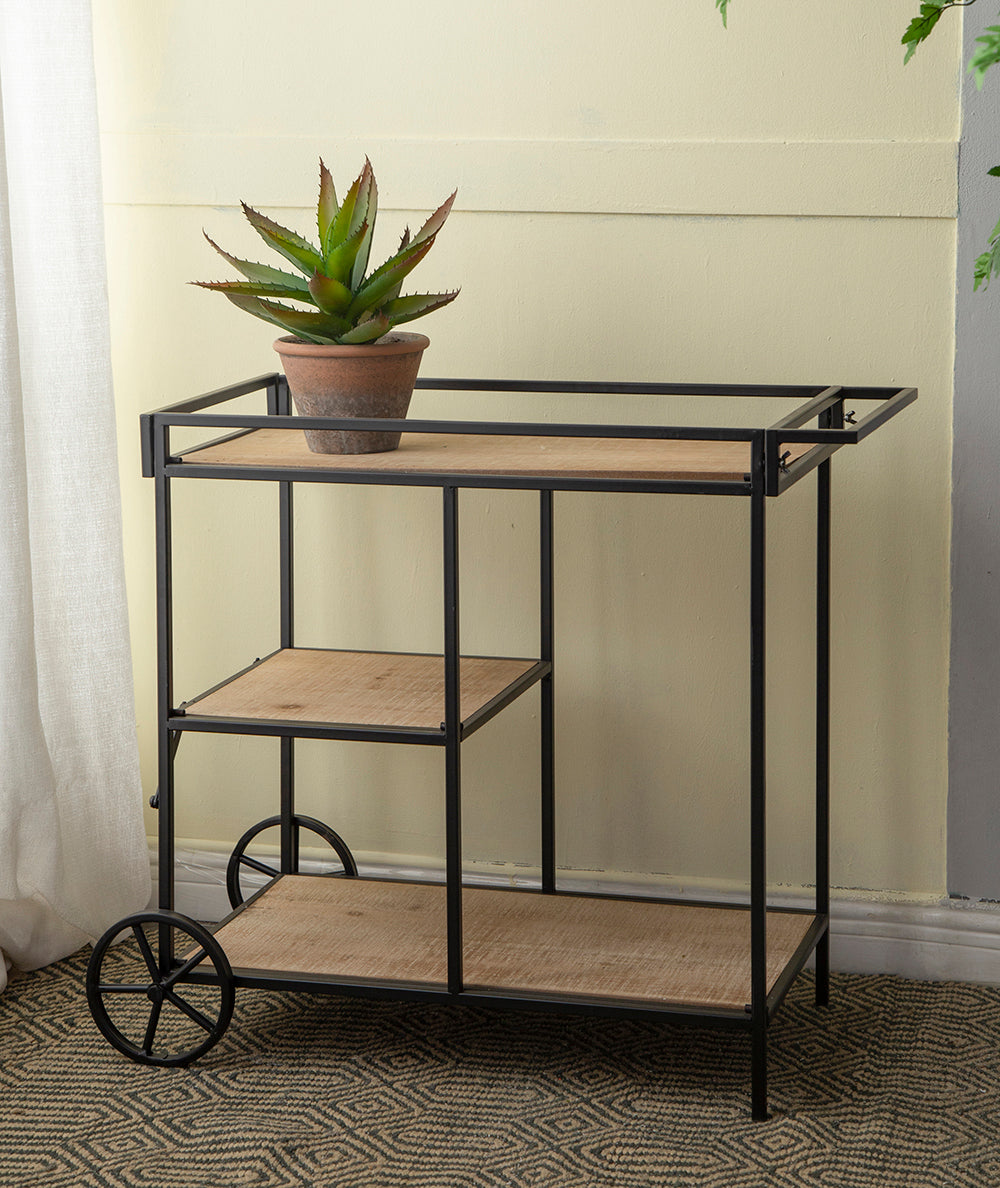 32.3x15.7x26.8" Shelf With Wheel