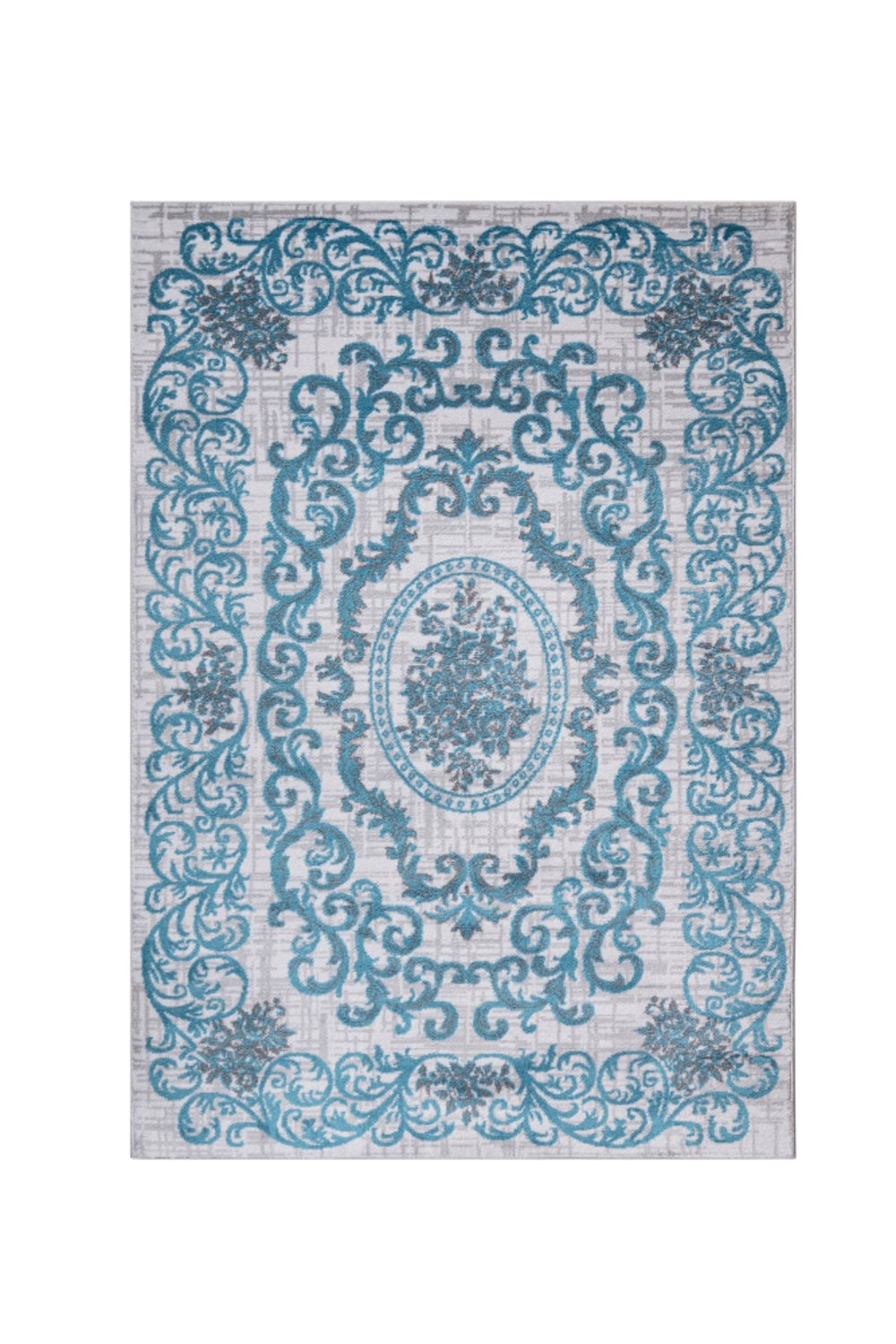 Jersey Area Rugs, Carpets For Livingroom, 7x10 Area Rugs ,3564 Grey-Blue