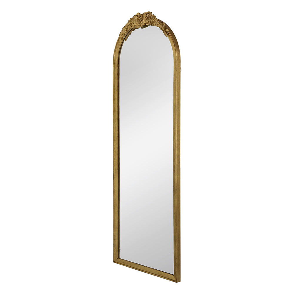 28"x53" Wood Floor Mirror, Full Body Mirror Dressing Make up Mirror for Bathroom Bedroom Living Room