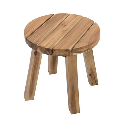 D16x16" Round Side Table, Solid Wood