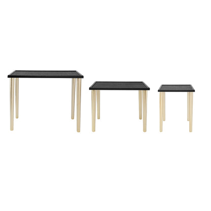 Set of 3 Side Tables, L:25x15.5x21" M:20x15x18.5" S:14x14x16.5"