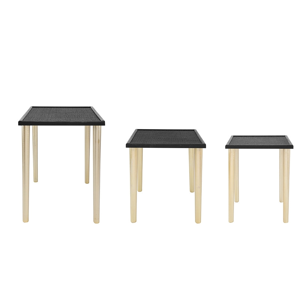 Set of 3 Side Tables, L:25x15.5x21" M:20x15x18.5" S:14x14x16.5"