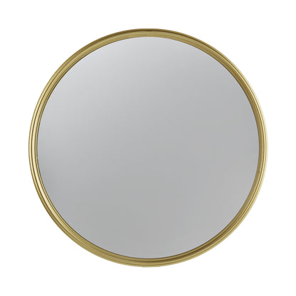 D11" Gold Round Mirror, Circle Mirror with Iron Frame for Living Room Bedroom Vanity Entryway Hallway